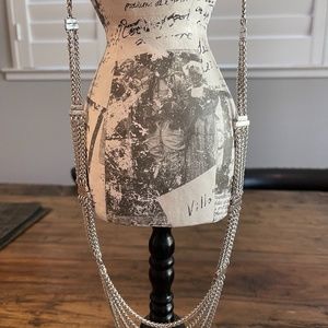 Lucky Brand Silver Tone Graduated Necklace